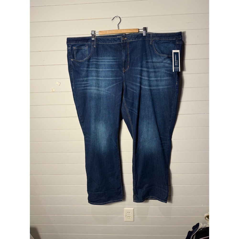 Old Navy Women Dark Wash Boyfriend Straight Leg Plus Long Jeans Size 30 Tall NEW
